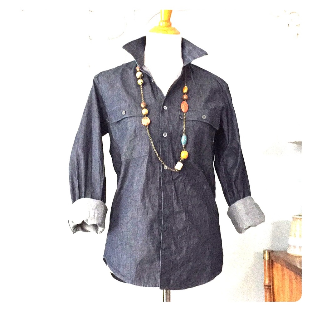 Final sale: HP Sunday Funday Theory Denim shirt